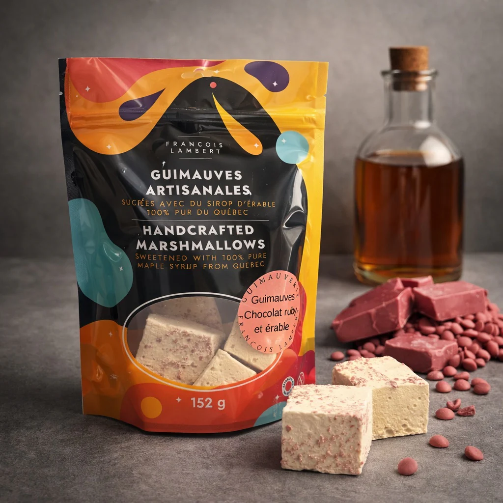 Guimauves artisanales à l’érable et chocolat Ruby - Image 2