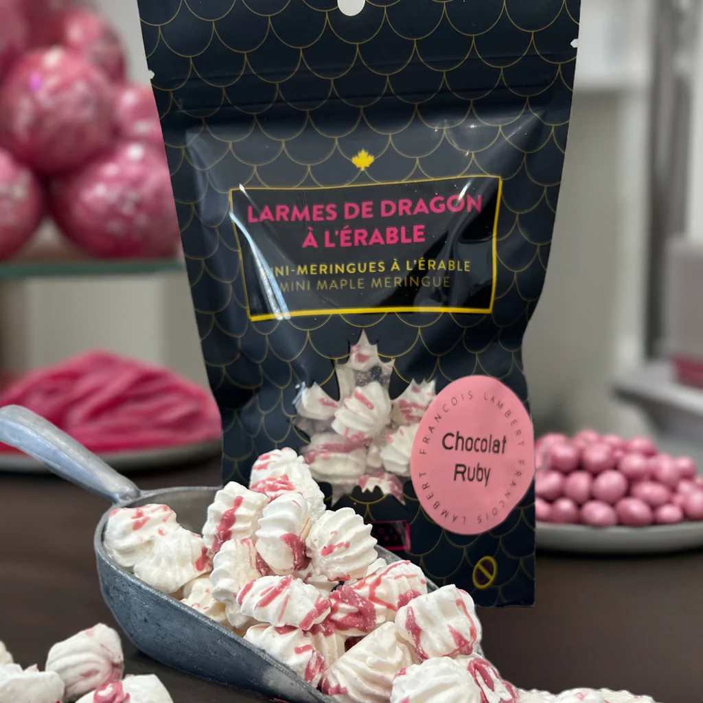 Mini-meringues au sirop d'érable et chocolat Ruby - Un délice fondant et gourmand 😋🍁