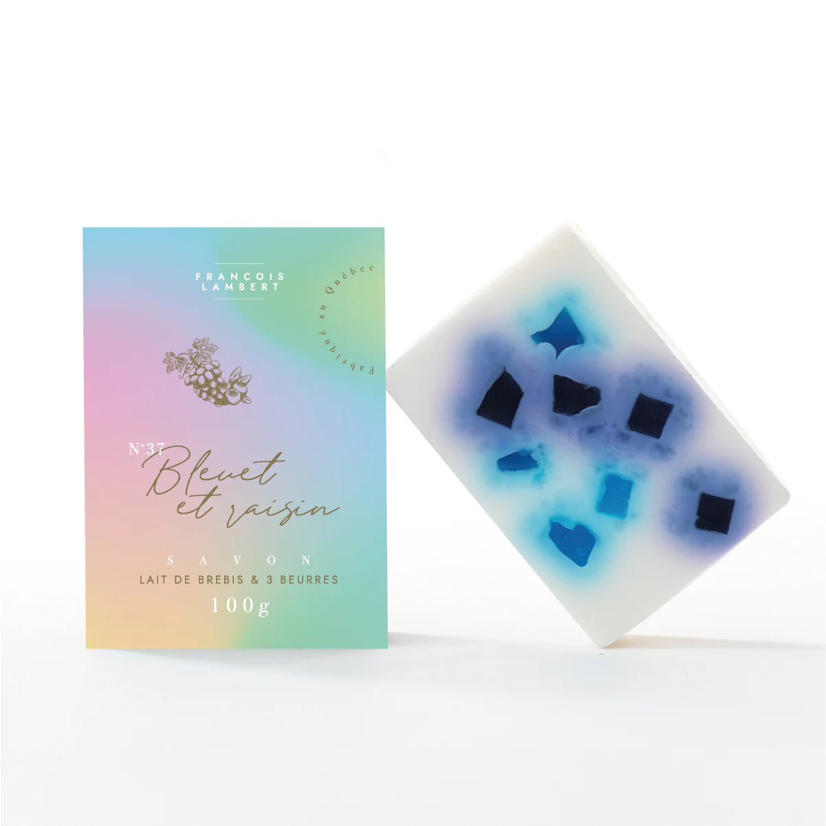 No.37 Savon au lait de brebis - Bleuet & raisin - Image 3