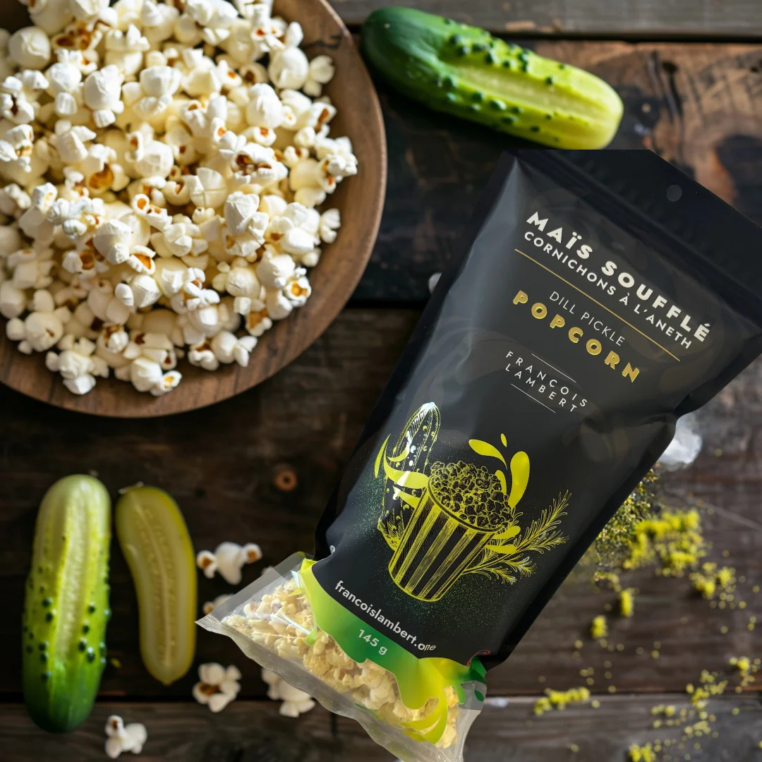 Popcorn aux cornichons à l'aneth