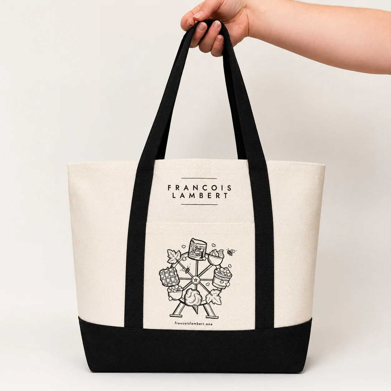Sac réutilisable François Lambert 100 % coton - Image 2