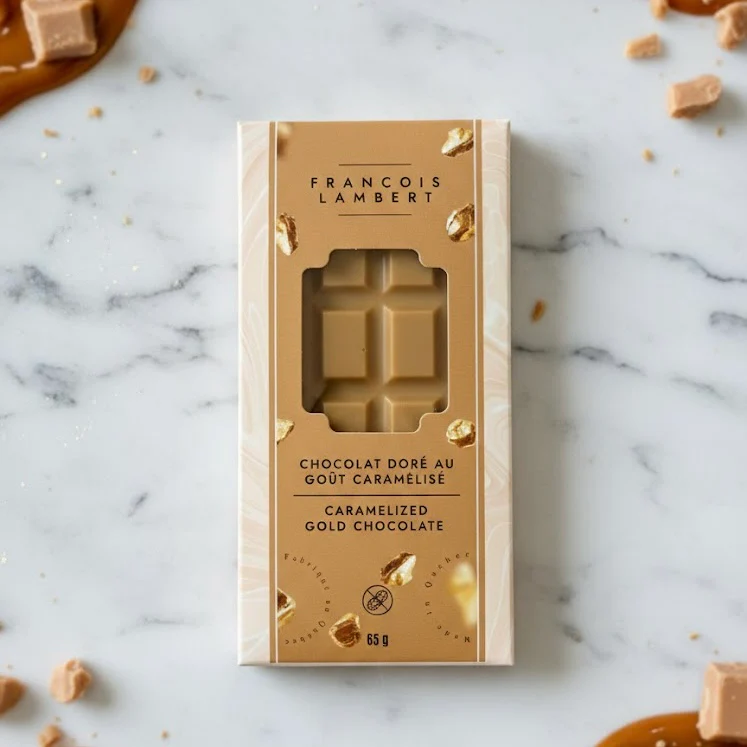 Tablette de chocolat doré - Image 2