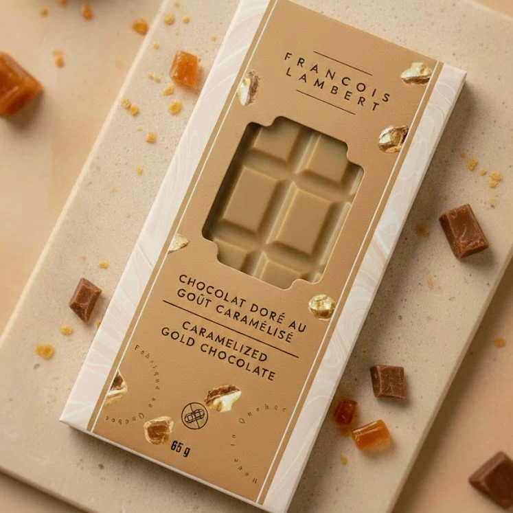 Tablette de chocolat doré - Image 3